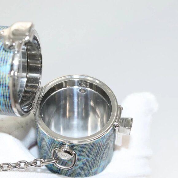 LOUIS VUITTON Monogram LV Pop Chain Lipstick Case Blue MP2536 LV Auth 125431 - Picture 10 of 15